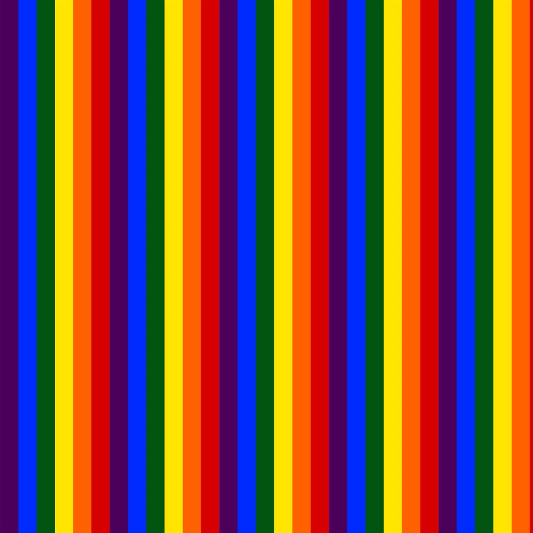 Rainbow Stripe Small Printed PolyCotton Fabric