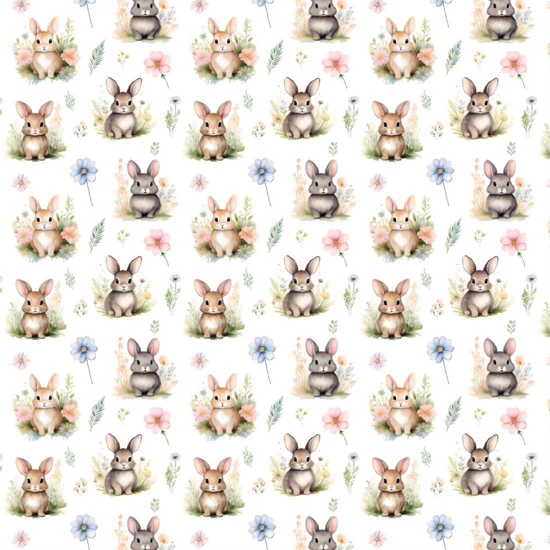 White Meadow Bunny Printed Polycotton FabricThis Beautiful Christmas…
