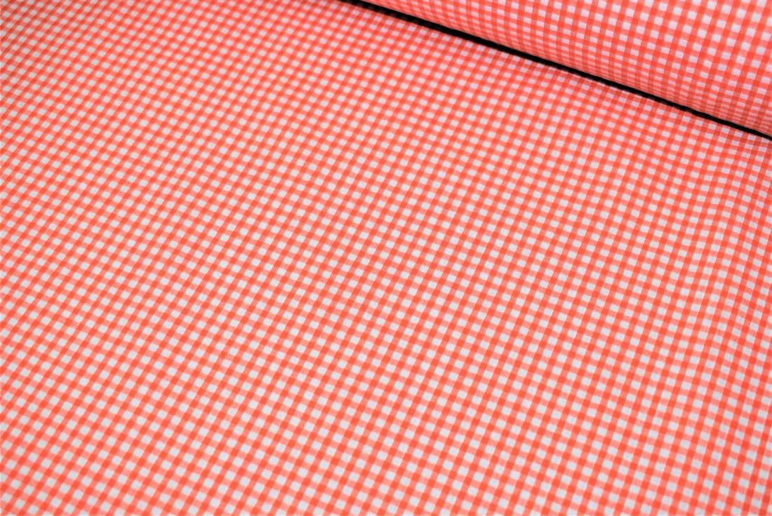 Gingham Small Check 1/8 Printed Polycotton Fabric