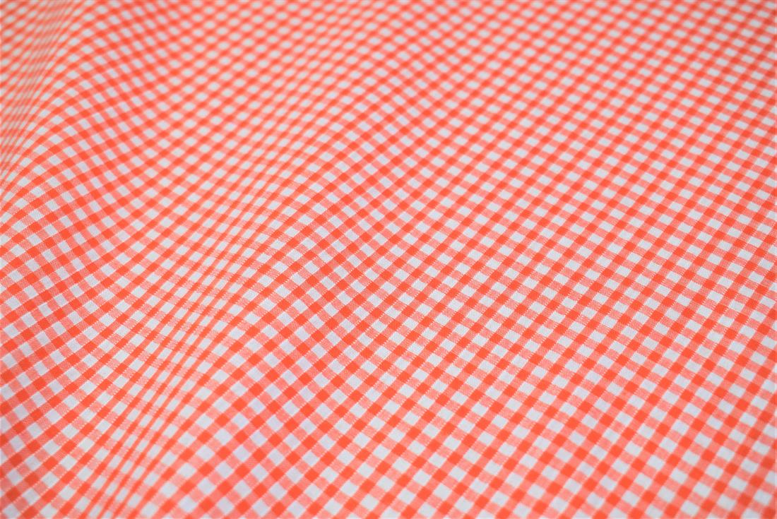 Gingham Small Check 1/8 Printed Polycotton Fabric