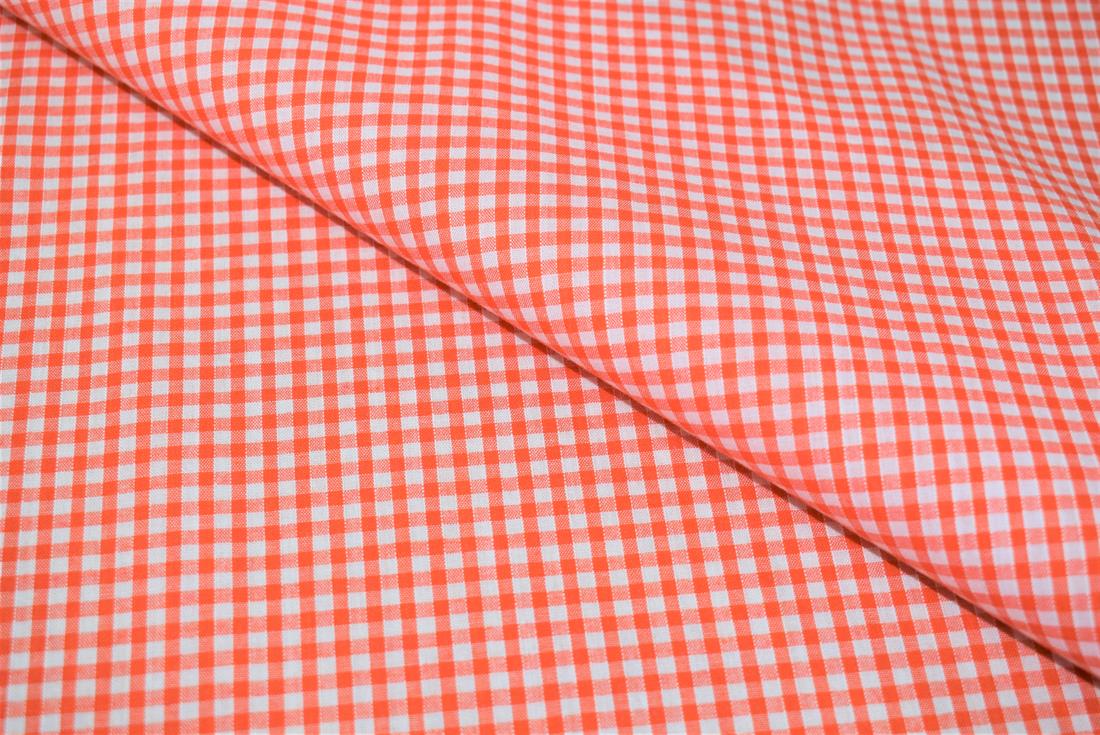 Gingham Small Check 1/8 Printed Polycotton Fabric