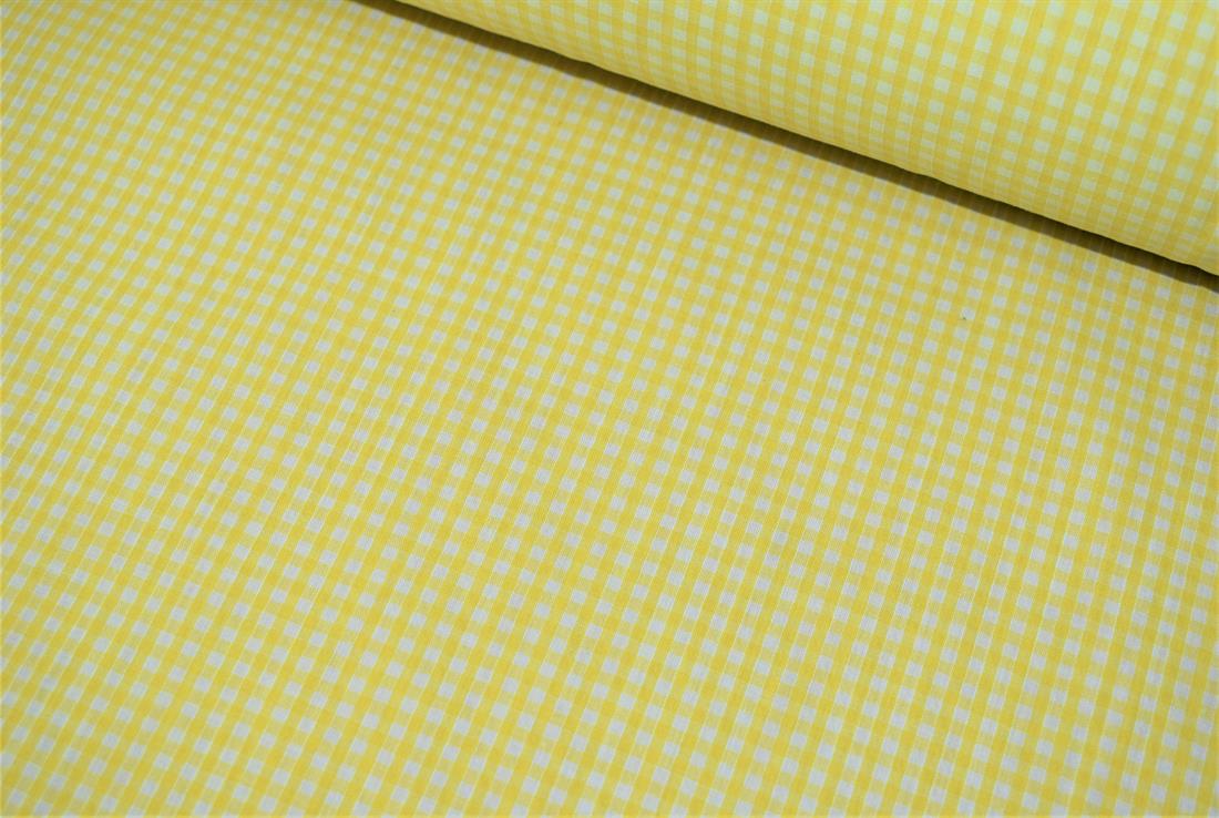 Gingham Small Check 1/8 Printed Polycotton Fabric
