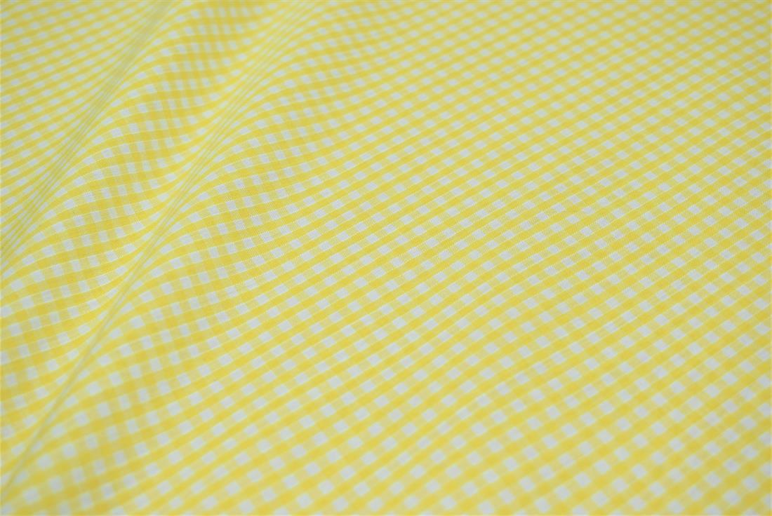 Gingham Small Check 1/8 Printed Polycotton Fabric