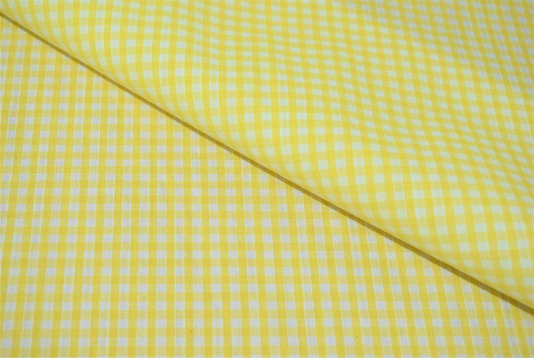 Gingham Small Check 1/8 Printed Polycotton Fabric