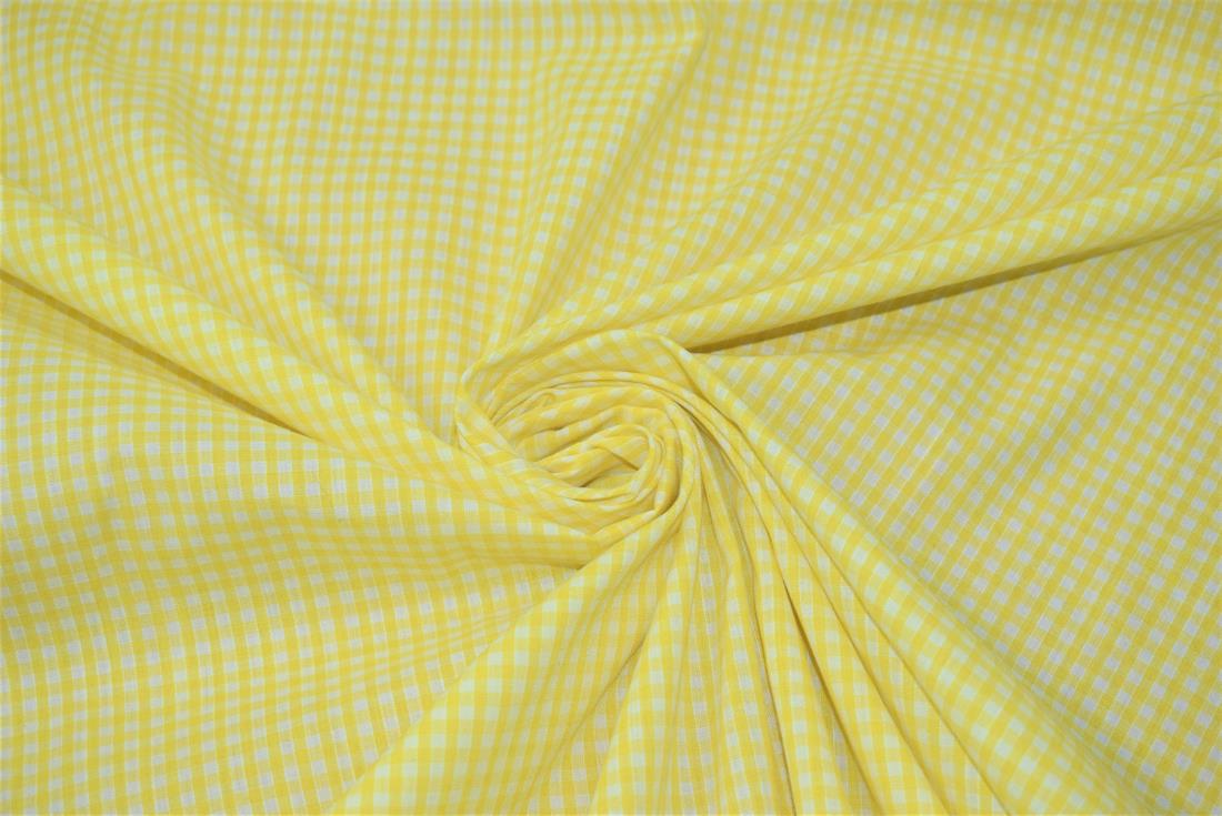 Gingham Small Check 1/8 Printed Polycotton Fabric