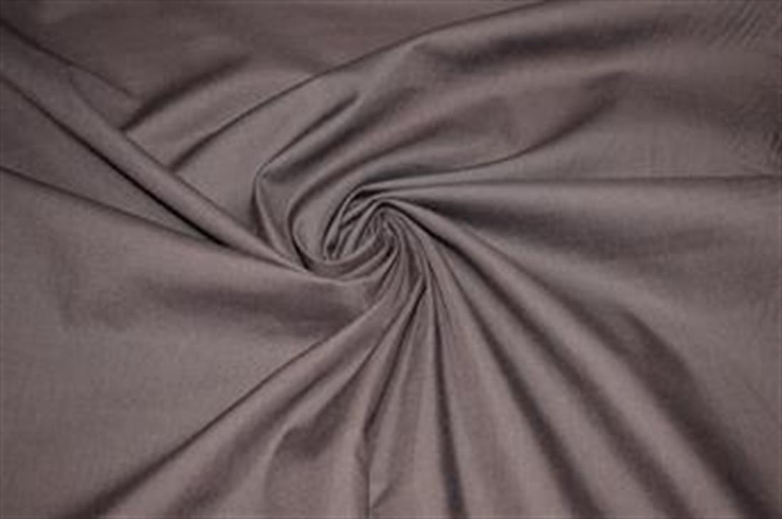 Brown Lightweight Plain Polycotton Fabric