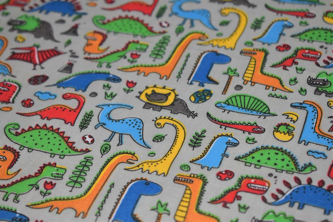 Dino Polycotton Fabric