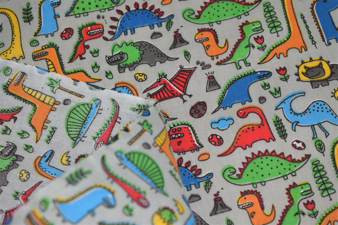 Dino Polycotton Fabric