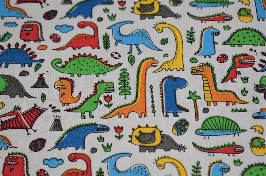 Dino Polycotton Fabric