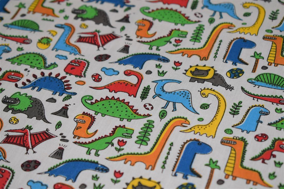 Dino Polycotton Fabric