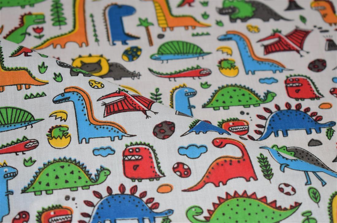 Dino Polycotton Fabric