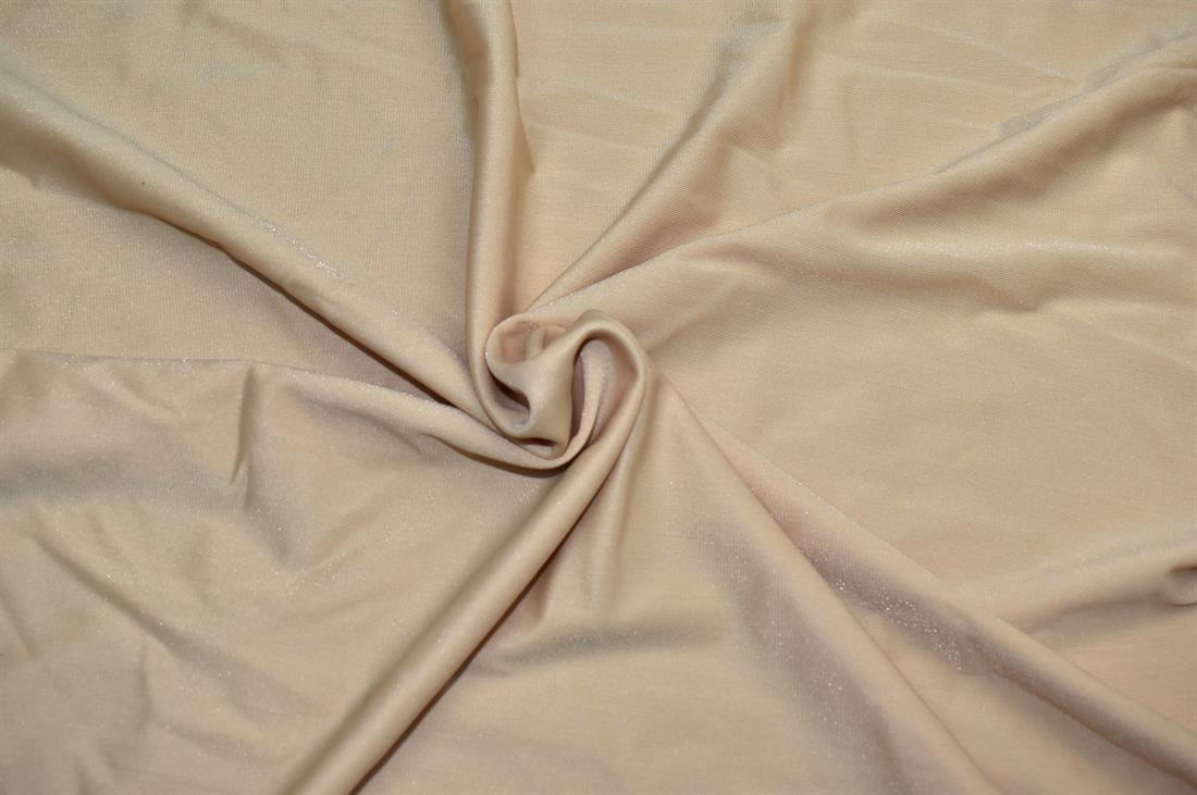 Light Gold Plain Polyester Jersey Fabric