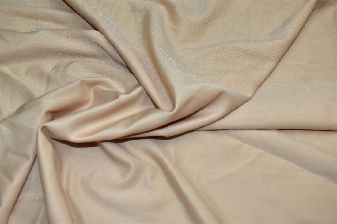Light Gold Plain Polyester Jersey Fabric