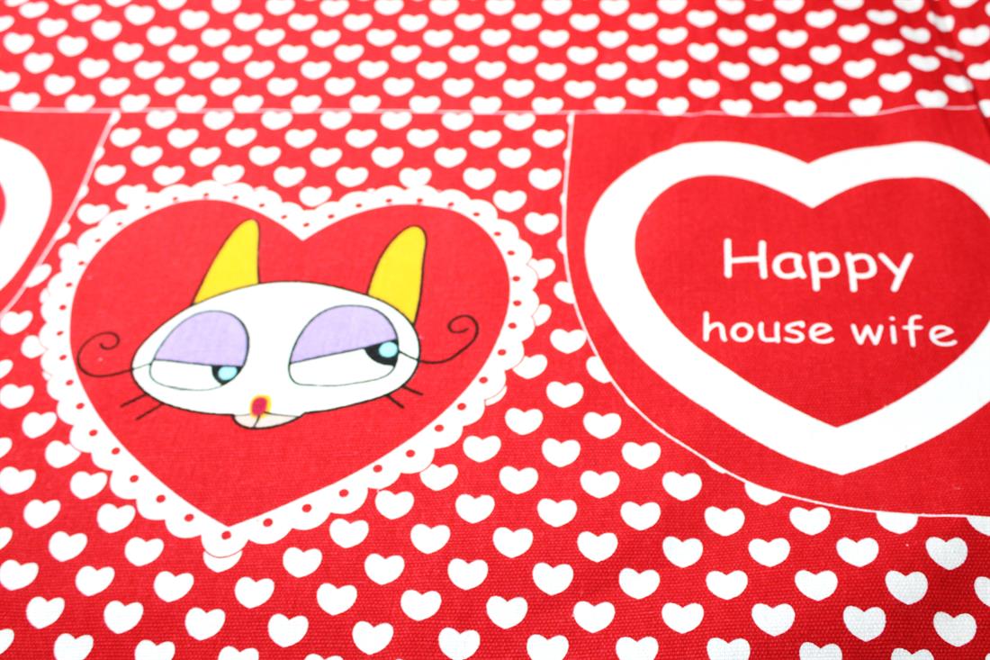 Red Printed Canvas Fabric