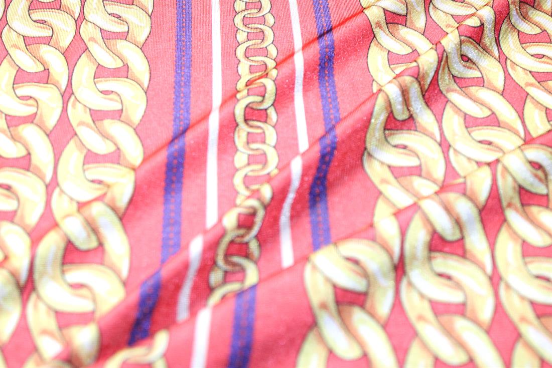 Multi Coloured Printed Polyester Jersey Fabric