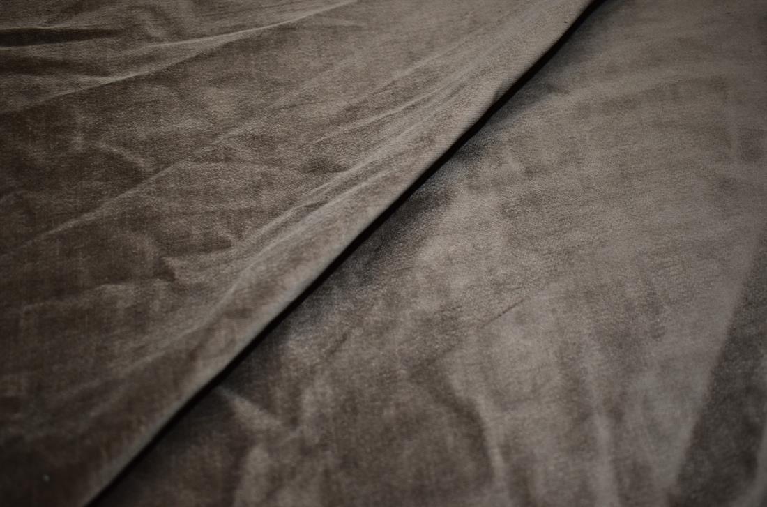 Chocolate Brown Plain Polyester Suedes Fabric