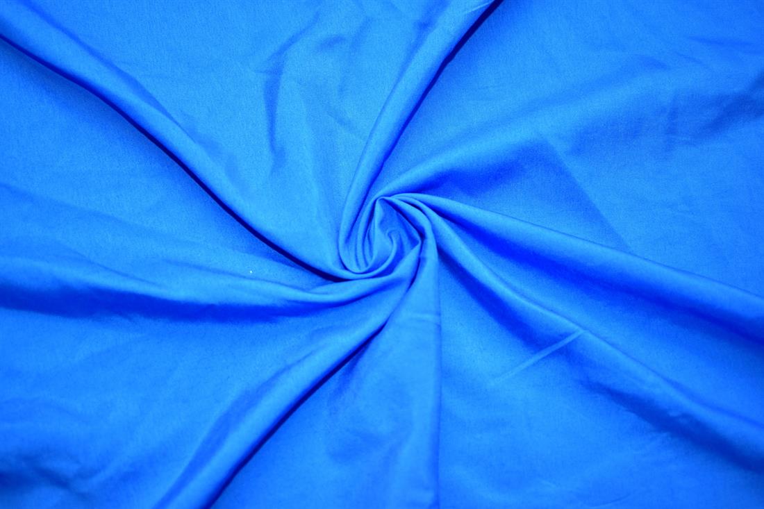 Blue Plain Polyester Fabric