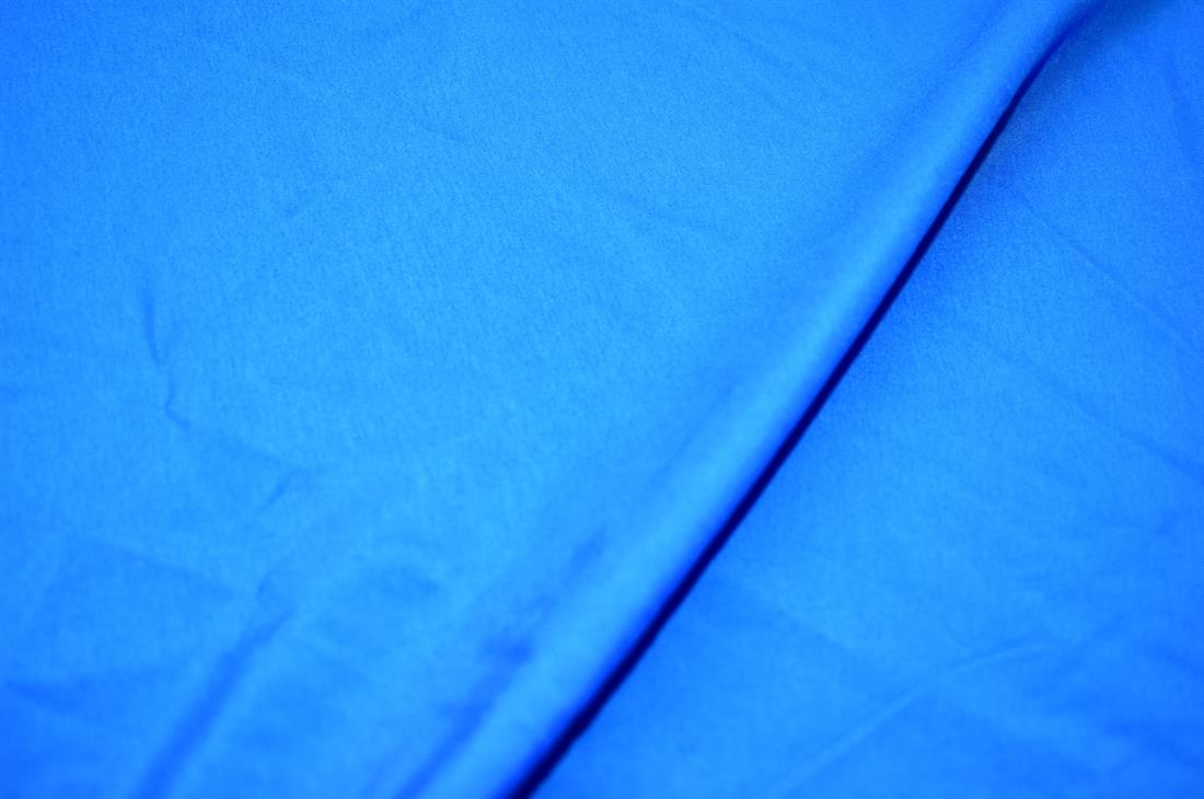 Blue Plain Polyester Fabric