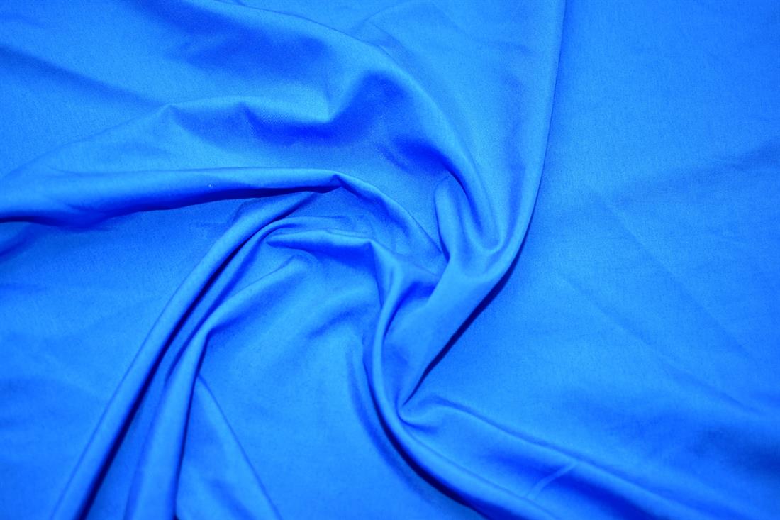 Blue Plain Polyester Fabric