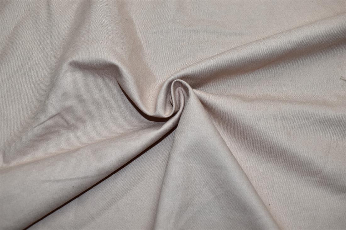 Light Peach Plain Polyester Fabric