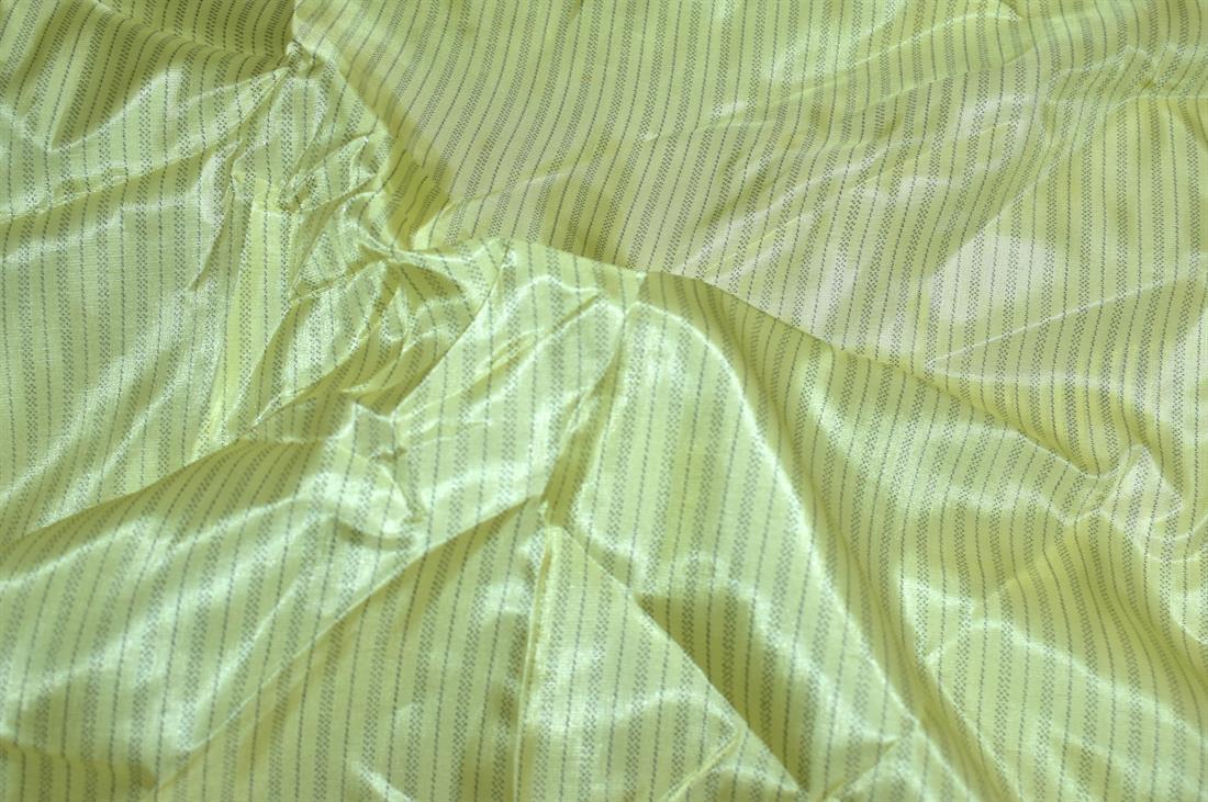 Yellow Printed Polyester Fabric