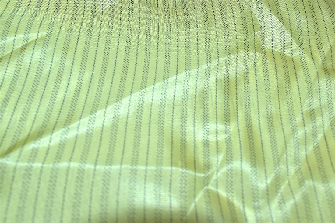 Yellow Printed Polyester Fabric