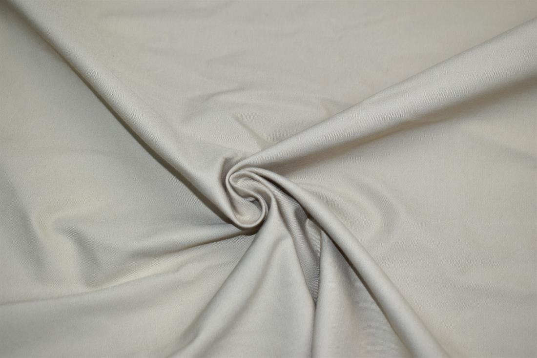 Cream Plain Polyester Fabric
