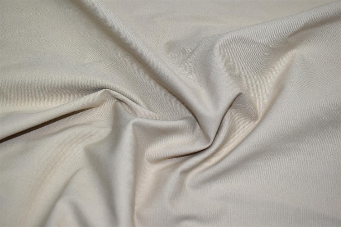 Cream Plain Polyester Fabric