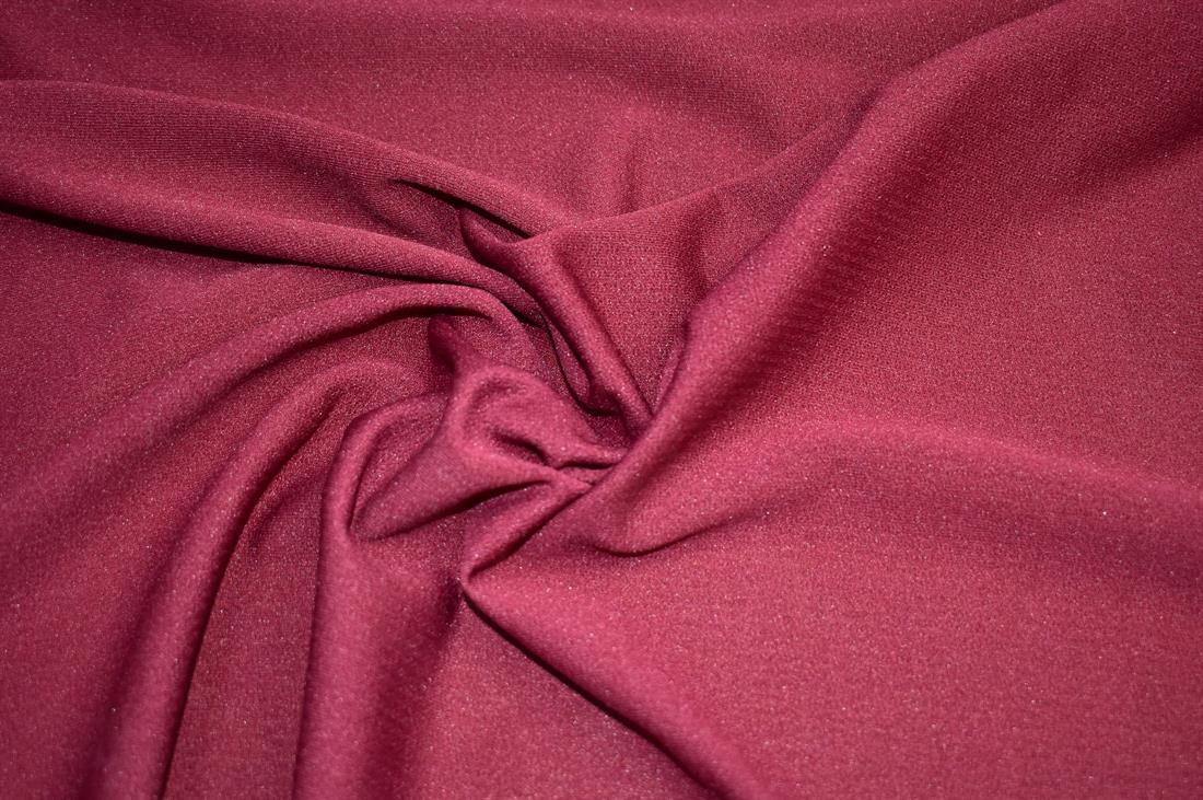 Wine Plain Polyester Fabric