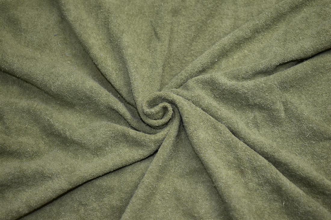 Olive & Green Plain Polyester Jersey Fabric