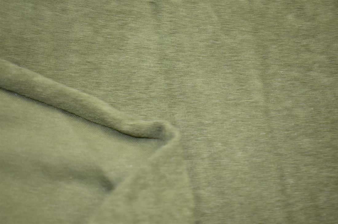 Olive & Green Plain Polyester Jersey Fabric