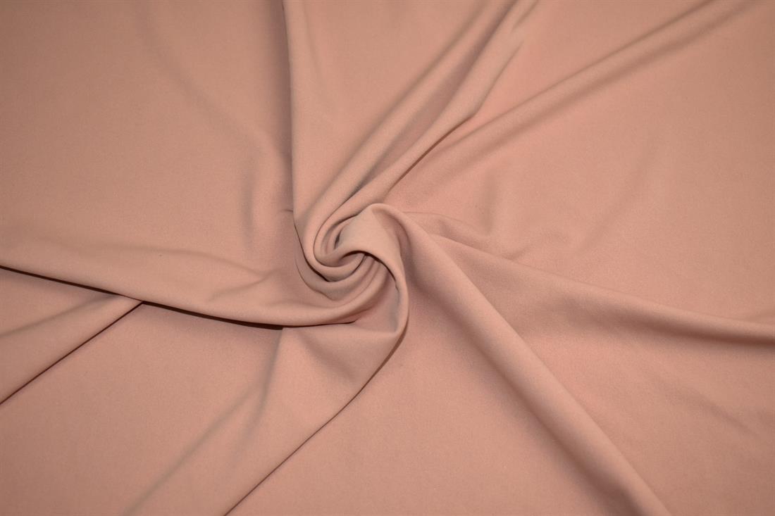 Dark Beige Plain Polyester Jersey Fabric