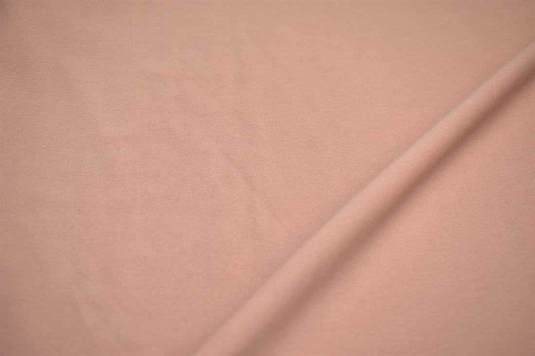 Dark Beige Plain Polyester Jersey Fabric