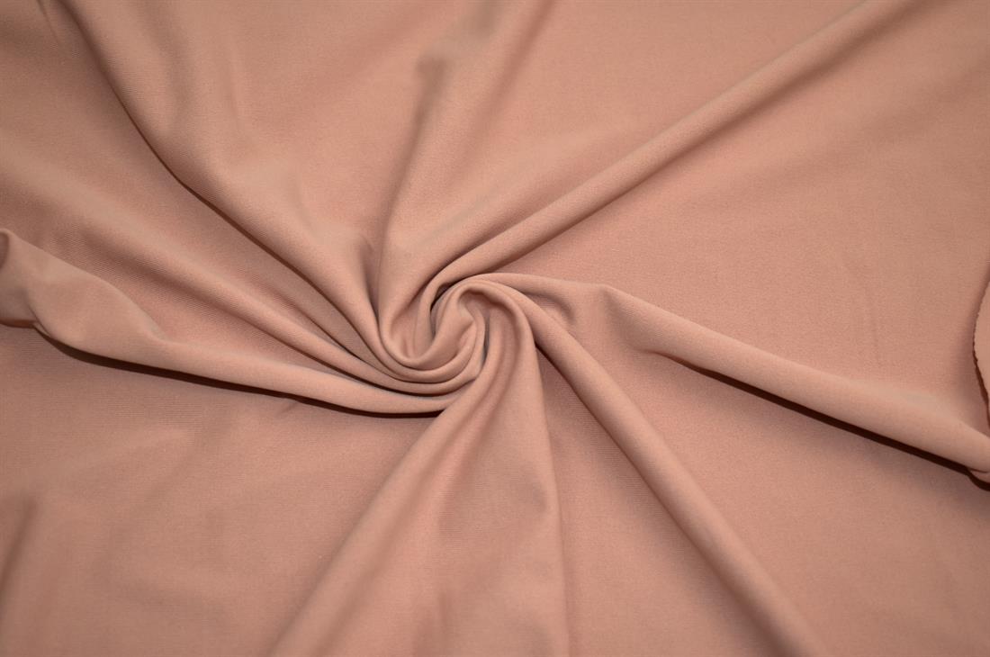 Dark Beige Plain Polyester Jersey Fabric