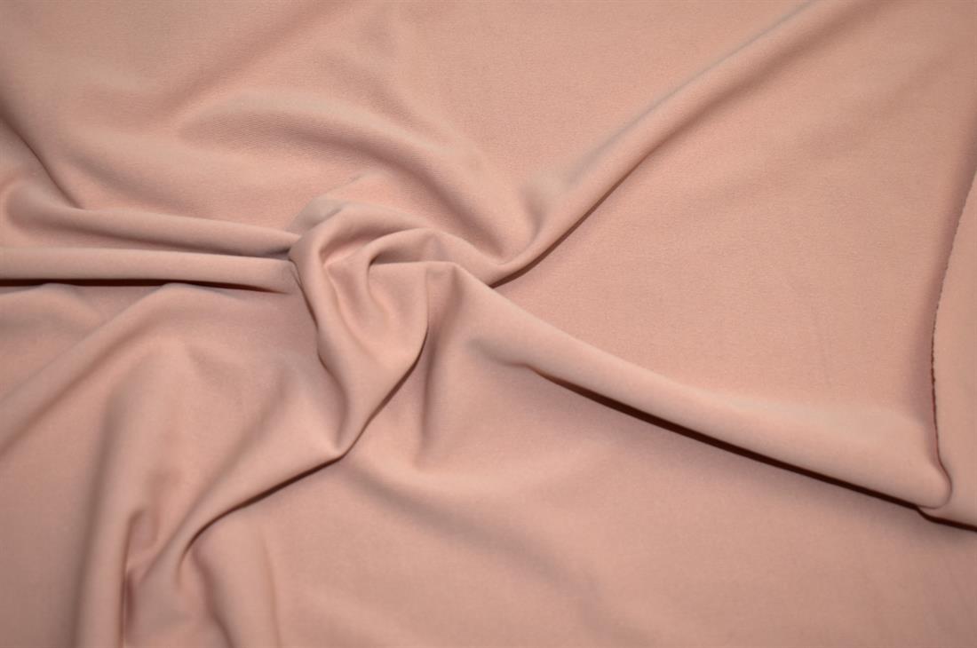 Dark Beige Plain Polyester Jersey Fabric