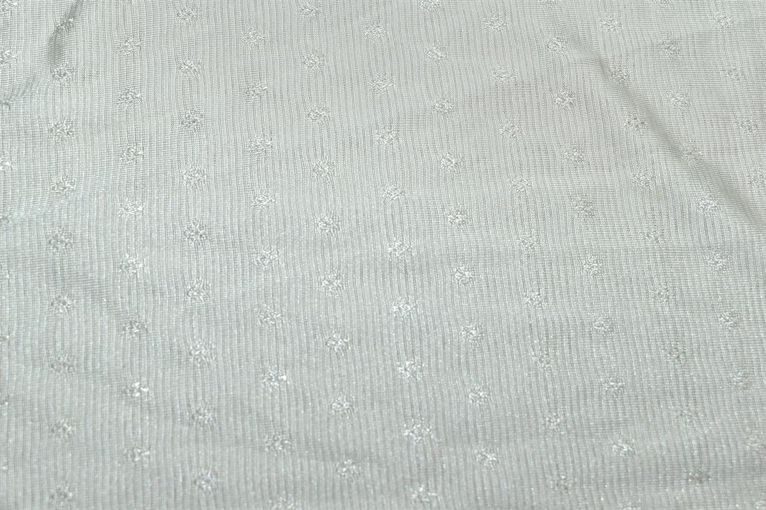 Cream Plain Polyester Jersey Fabric