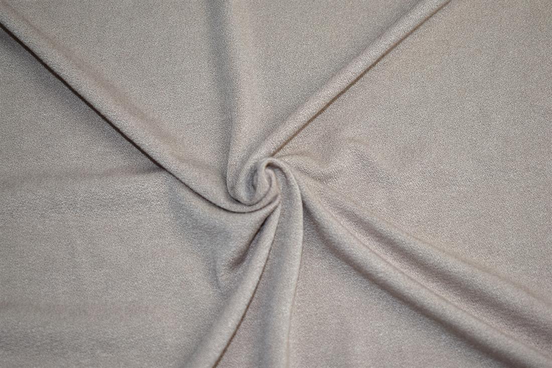 Light Brown Plain Polyester Jersey Fabric