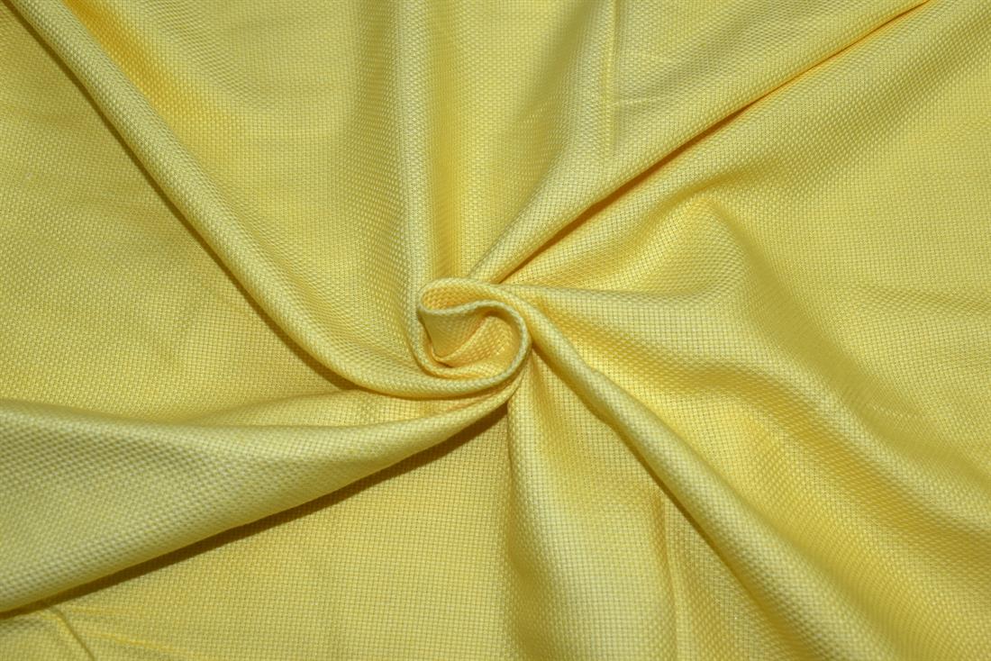 Light Yellow Plain Polyester Fabric