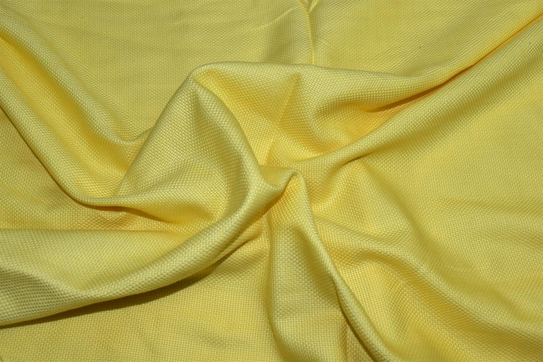 Light Yellow Plain Polyester Fabric