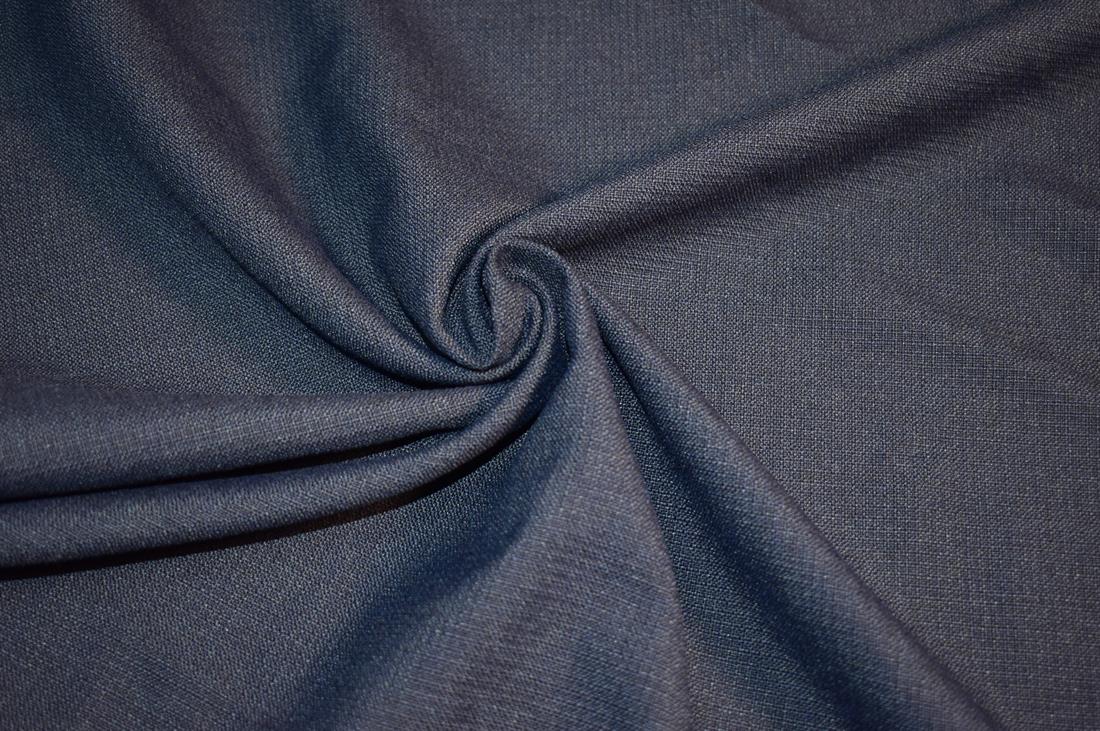 Navy Plain Polyester Fabric