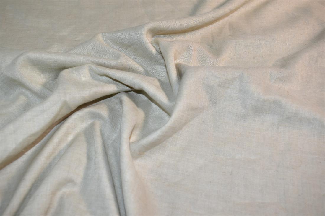 Beige Plain Polyester Fabric