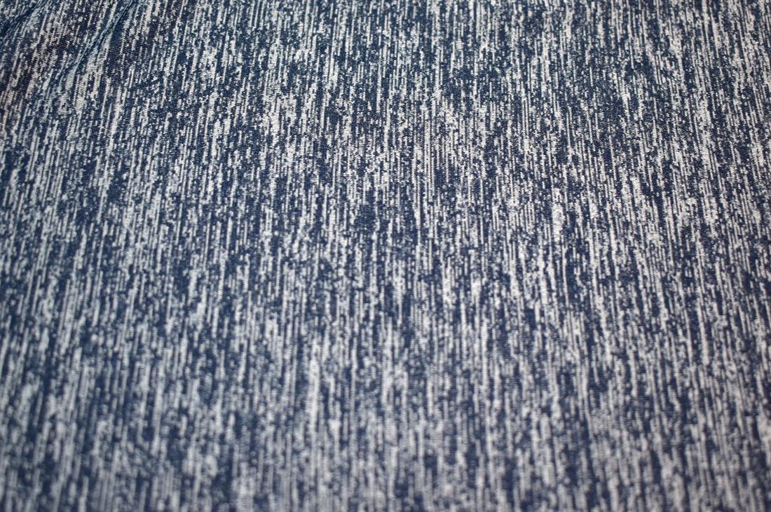 Navy Prinetd Polyester Jersey Fabric