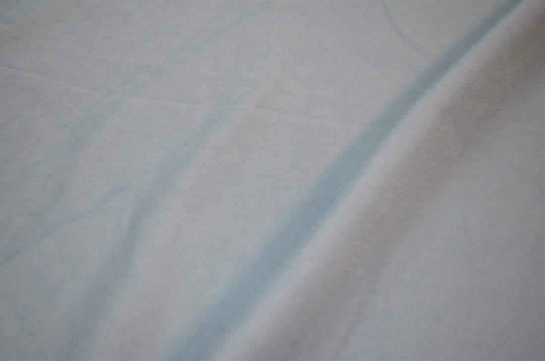 Denim Blue Plain Polyester Fabric