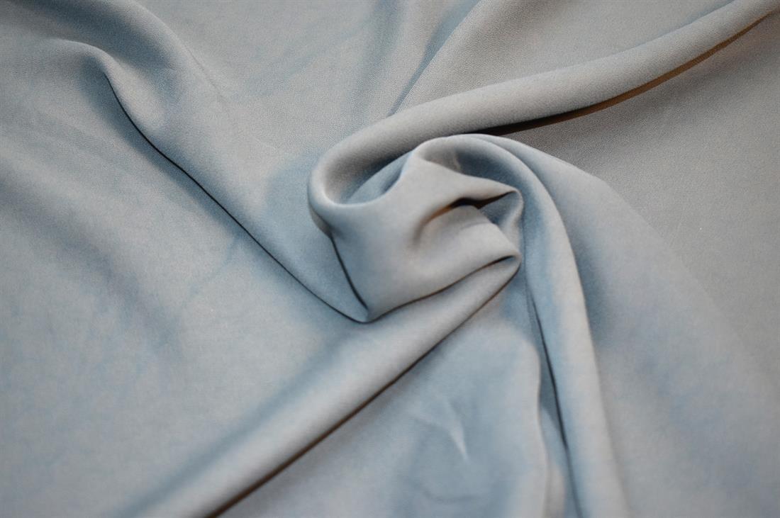 Denim Blue Plain Polyester Fabric
