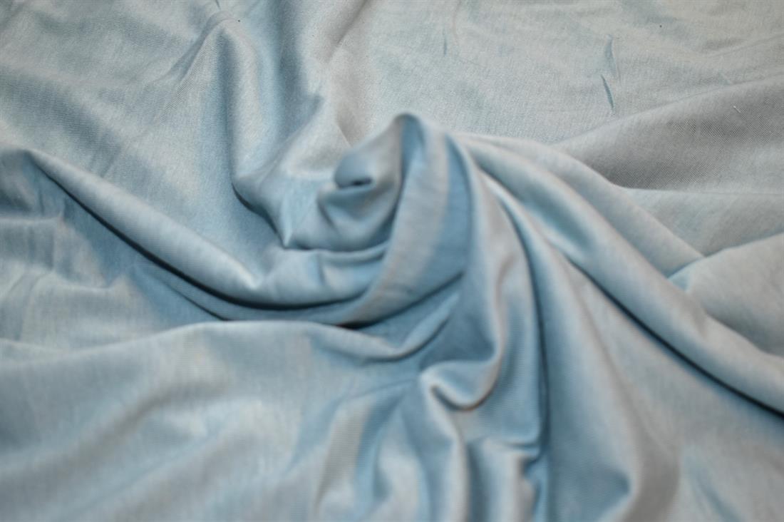 Duck Egg Blue Plain Polyester Jersey Fabric