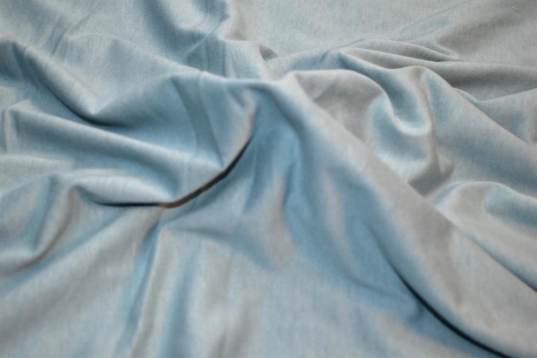 Duck Egg Blue Plain Polyester Jersey Fabric