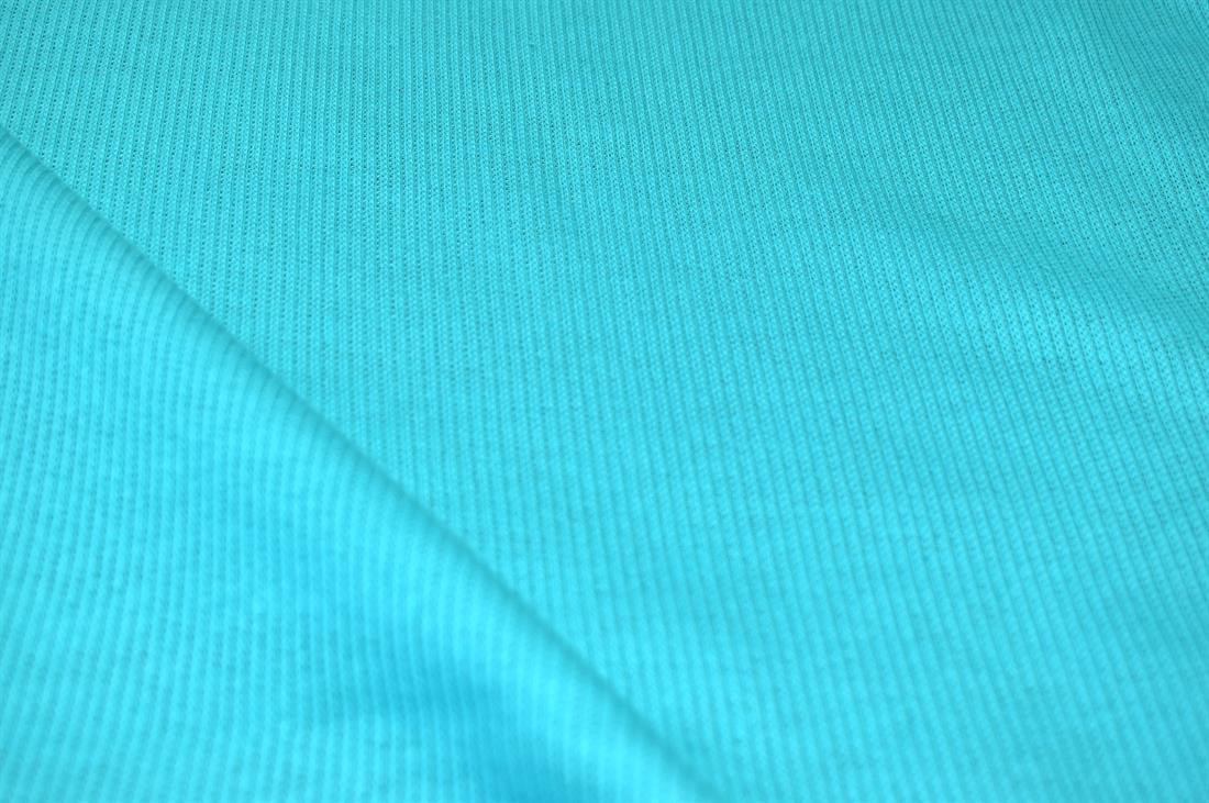 Turquoise Plain Polyester Jersey Fabric