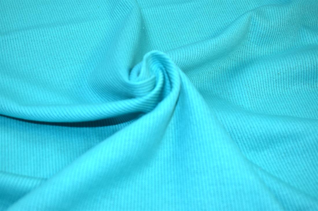 Turquoise Plain Polyester Jersey Fabric