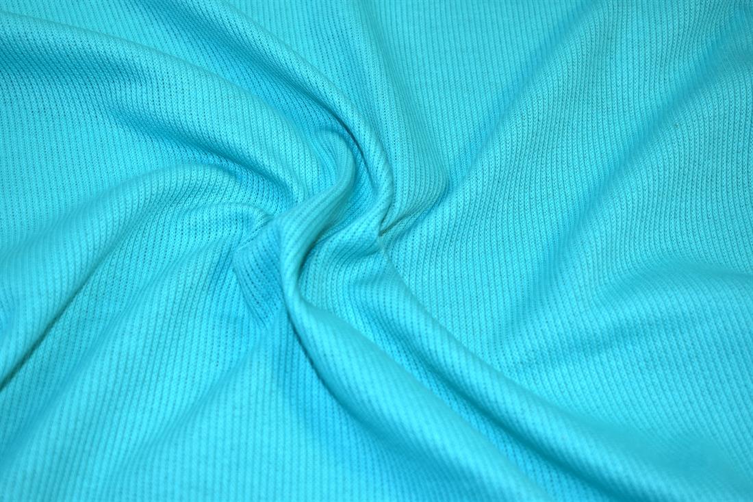 Turquoise Plain Polyester Jersey Fabric