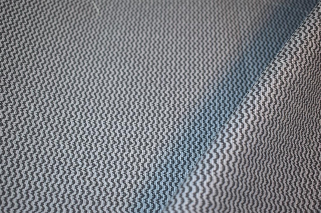 Charcoal Printed Polyester Fabric